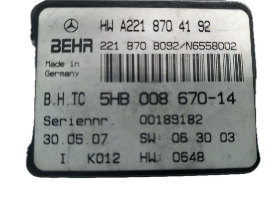 Módulo genérico MERCEDES-BENZ Classe E (W211)