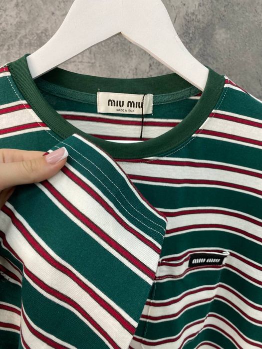 Лонгслив у смужку Miumiu