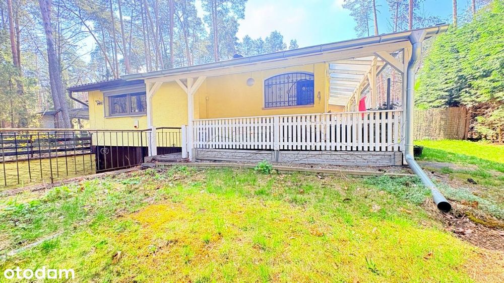 całoroczny dom letniskowy usytuowany w lesie w pob