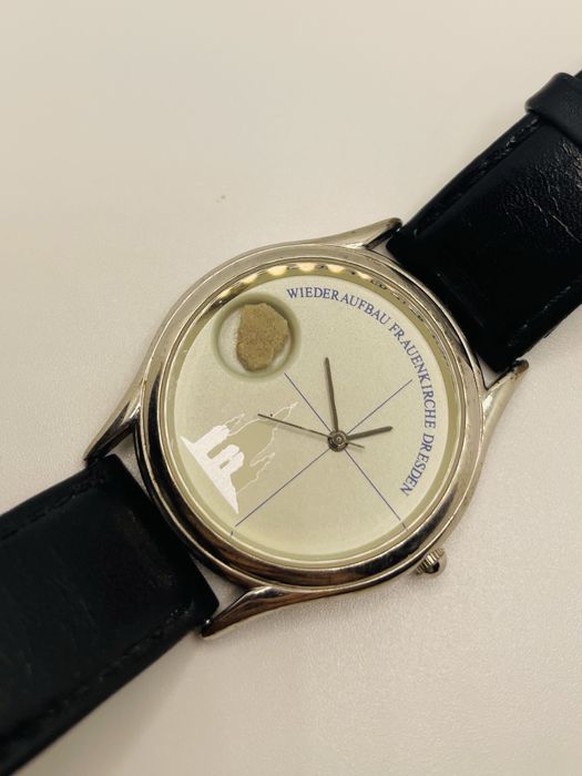 Okolicznościowy zegarek Drezno odbudowa katedry stary zegarek vintage