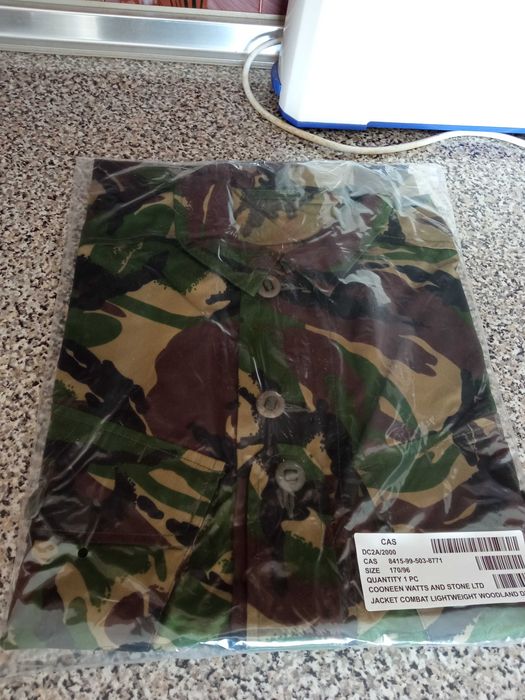 Casaco militar camuflagem DPM Woodland Ripstop Exército Britânico NATO