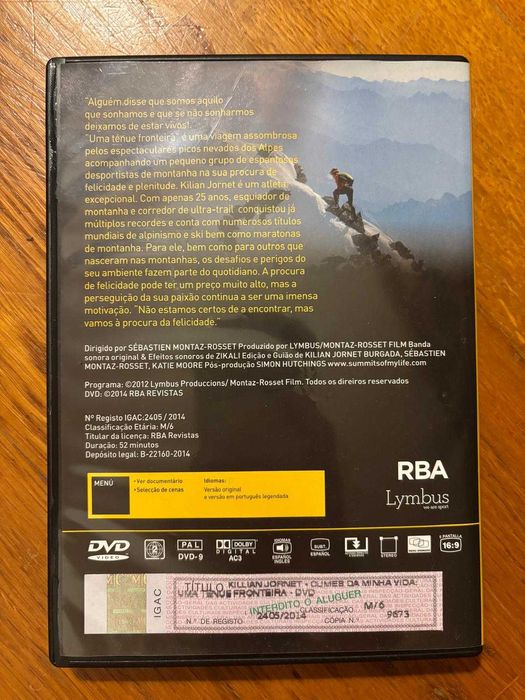 DVD Kilian Jornet: Cumes da minha vida | Uma ténue fronteira