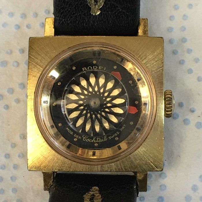 Damski zegarek Borel Cocktail 20 mikronów złocenia Swiss