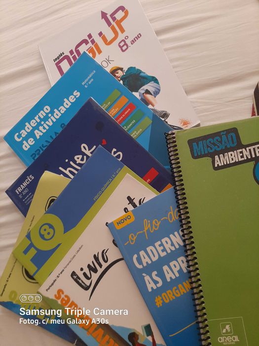 Livros Escolares/Cadernos de atividades do 8 ano