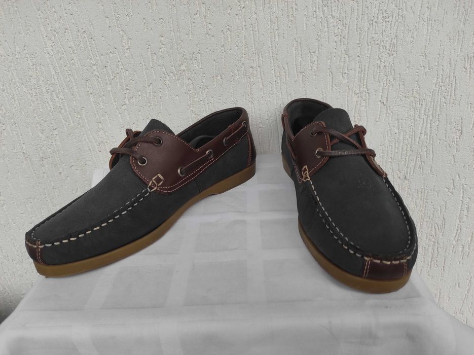 Туфли,топсайдери кожанние Hand made р.44