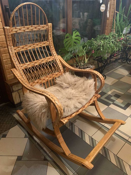 крісло гойдалка релакс з ротангу Папасан