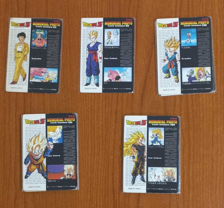 Cartas Dragon Ball Z Memorial Photo