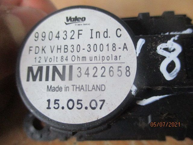 Motor da comporta da sofagem MINI Mini Countryman (R60)