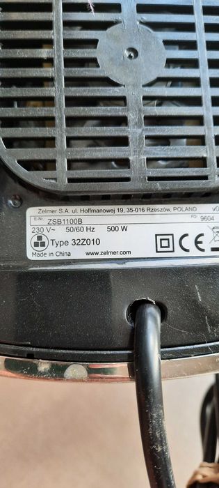 Blender-kielichowy zelmer ZSB1100B