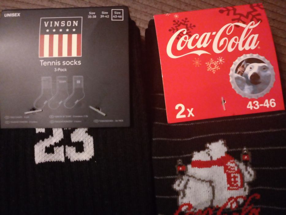 Skarpetki zestaw coca-cola