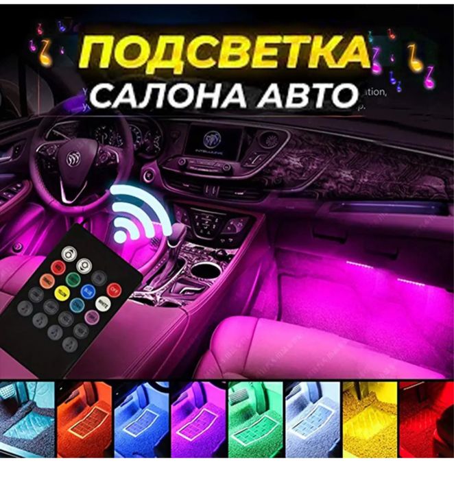 Підсвітка в авто 10в1