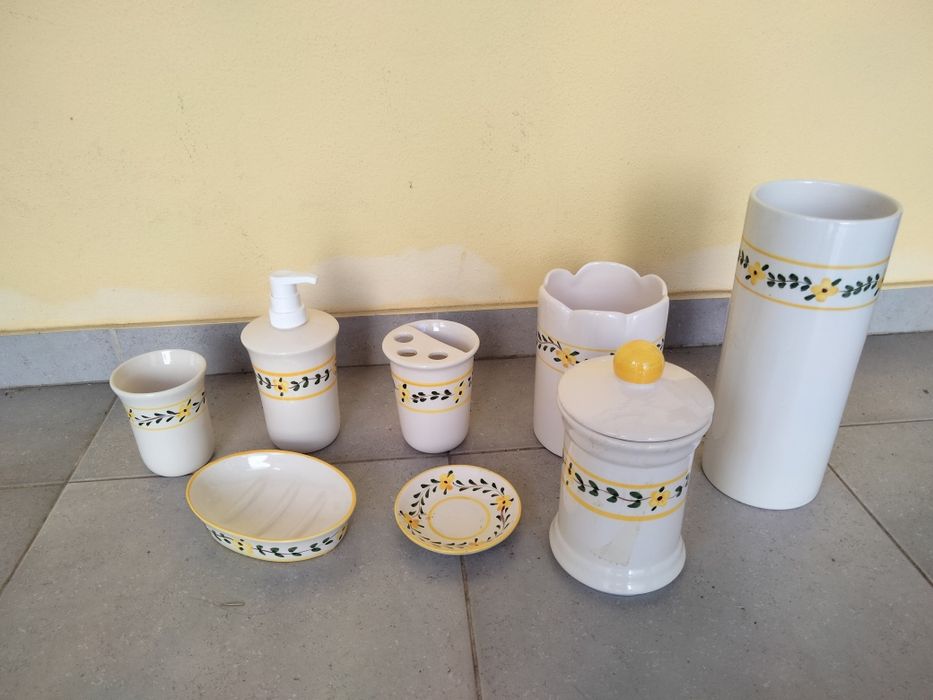 Conjunto WC pintado à mão -Festal