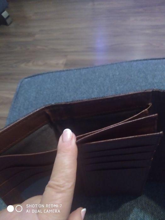 Portfel damski brązowy