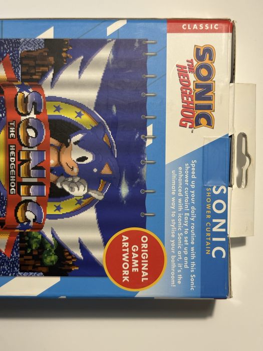 Cortina de Chuveiro Sonic The Hedgehog nova