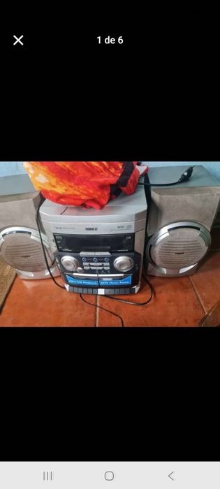 Rádio Philips sem comando