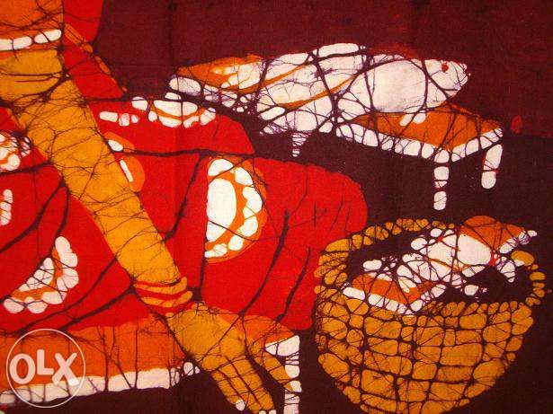 Batik Indiano sobre algodão