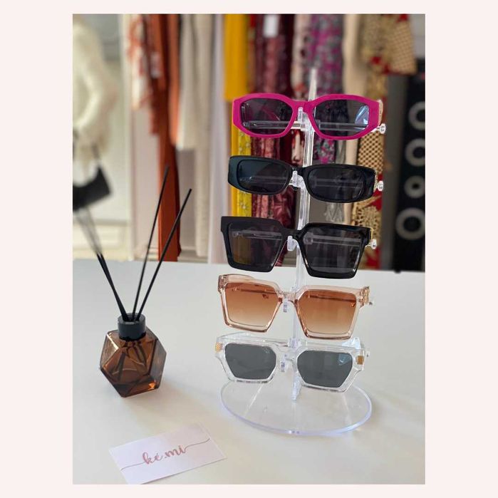 Oculos de Sol CatEye Bege Variados