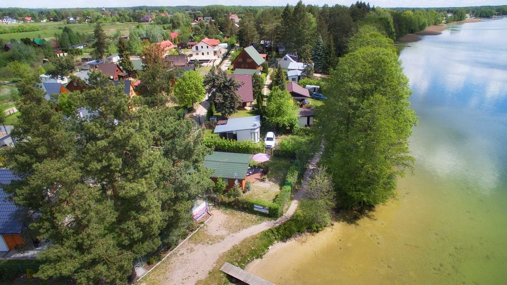 Domek Widokówka Okuninka jez. Białe 2m do jeziora pomostu nocleg widok.