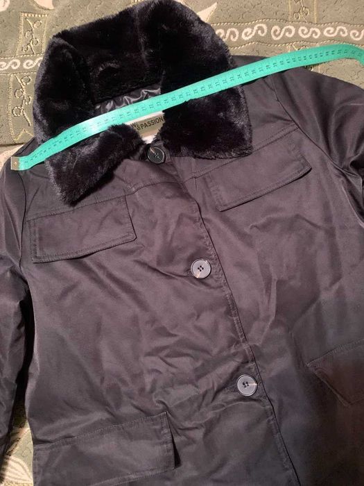 Куртка тёплая полупальто С-М.