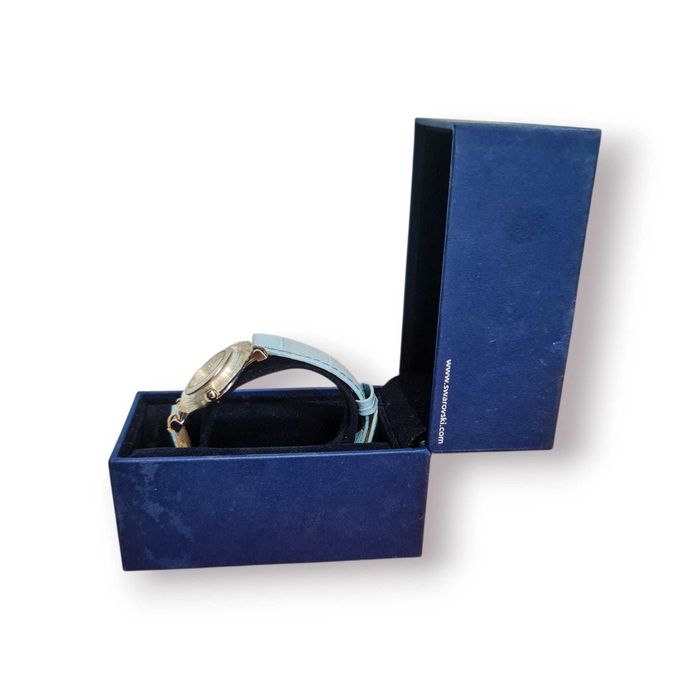 Relógio Feminino Swarovski Octea com Cristais e Pulseira Azul