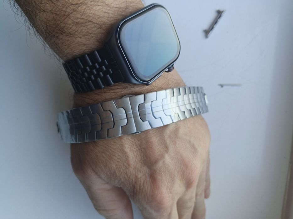 Новий металевий браслет "titanium" для будь-якого годинника 22мм, smar