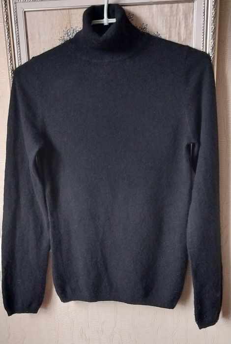 Гольф  кашемировый  100% кашемир  чёрный John Lewis