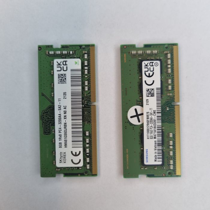RAM Laptop DDR4 16GB (2x8GB) 3200MHz SO-DIMM Samsung + SK Hynix