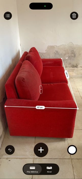 Sofá Vermelho usado