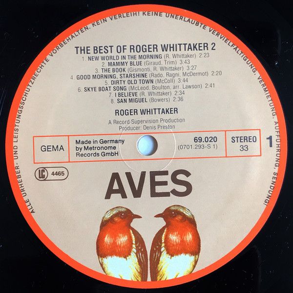 Roger Whittaker - The Best Of Roger Whittaker 2