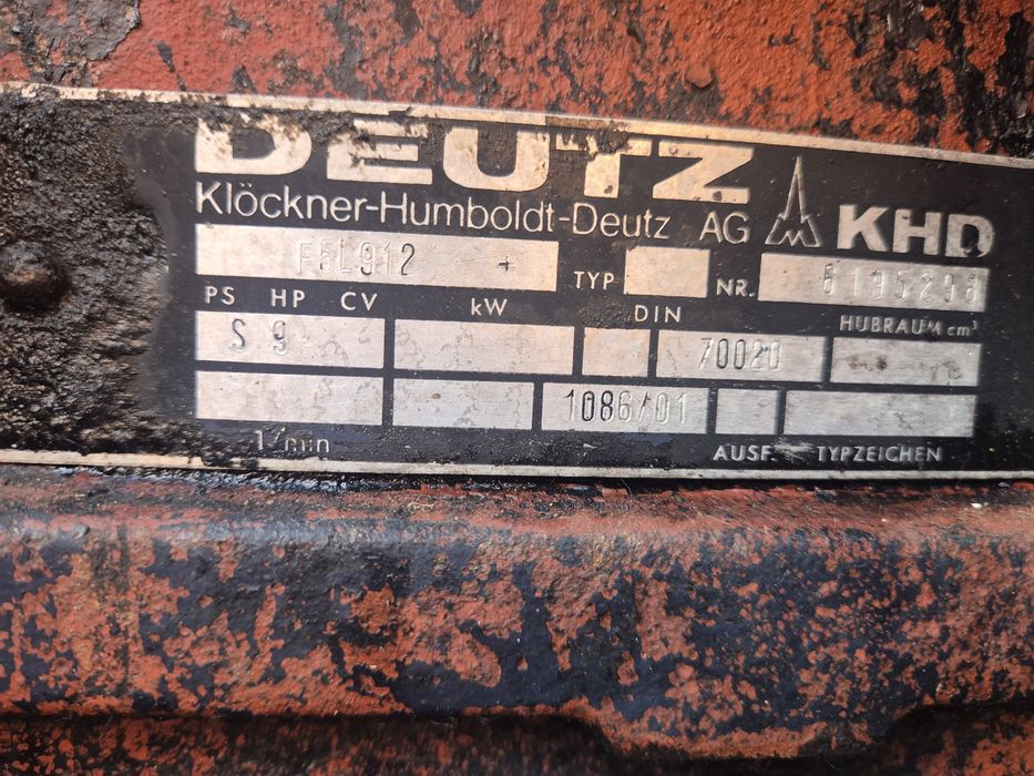Silnik F5L912 Deutz Dx90  dx95 kompletny Gwarancja