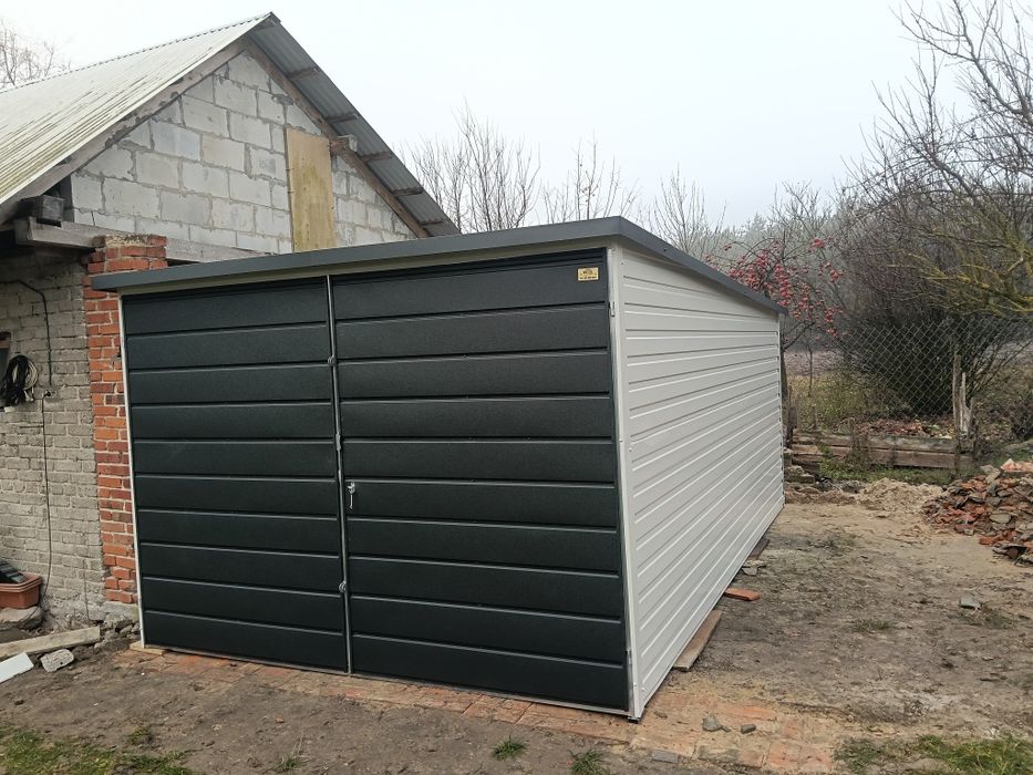 Garaże blaszane, domki ogrodowe