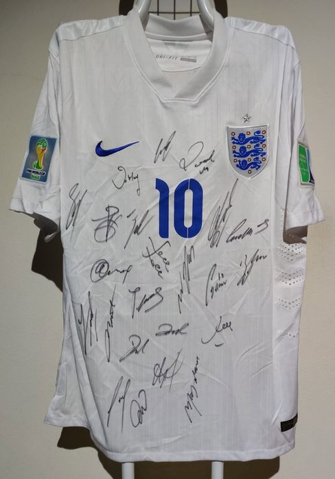 Camisola seleção inglesa nr 10 Rooney assinada