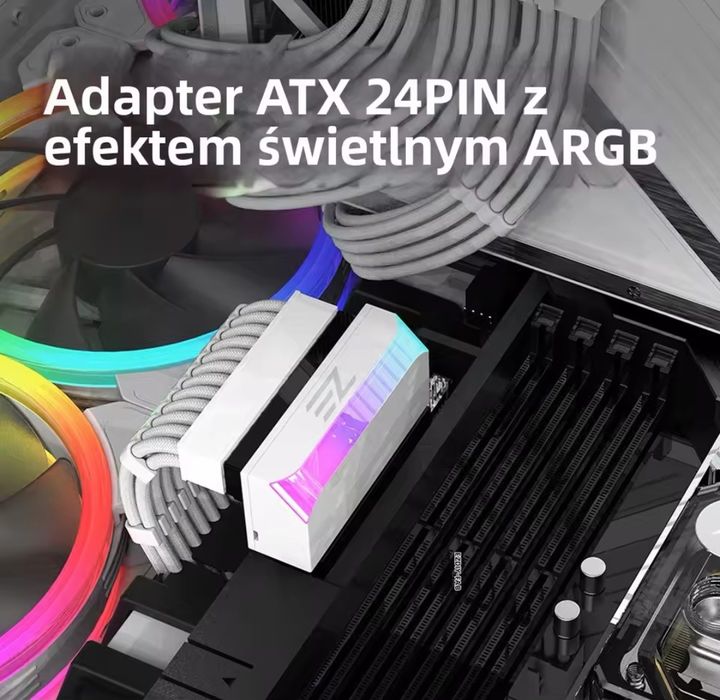 Adapter ATX 24pin aRGB 90 stopni