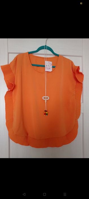 Bluzka damska pomarańczowa