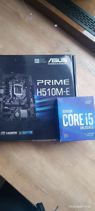 Продам ігровий комплект Asus prime H510ME  I5 10600KF