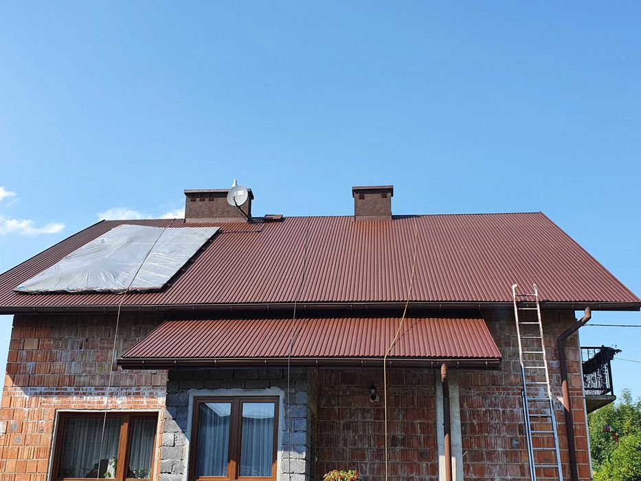 Malowanie dachów, elewacji, dachu, malowanie hal, mycie dachówki