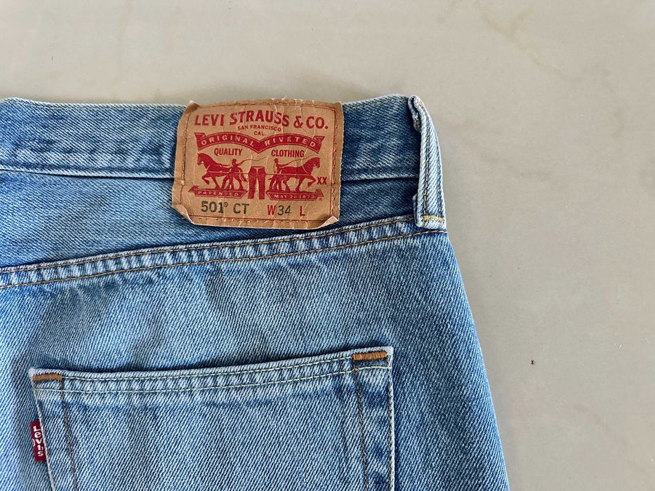 Levis 501 CT W34 Szorty Krótkie Spodenki Piękne