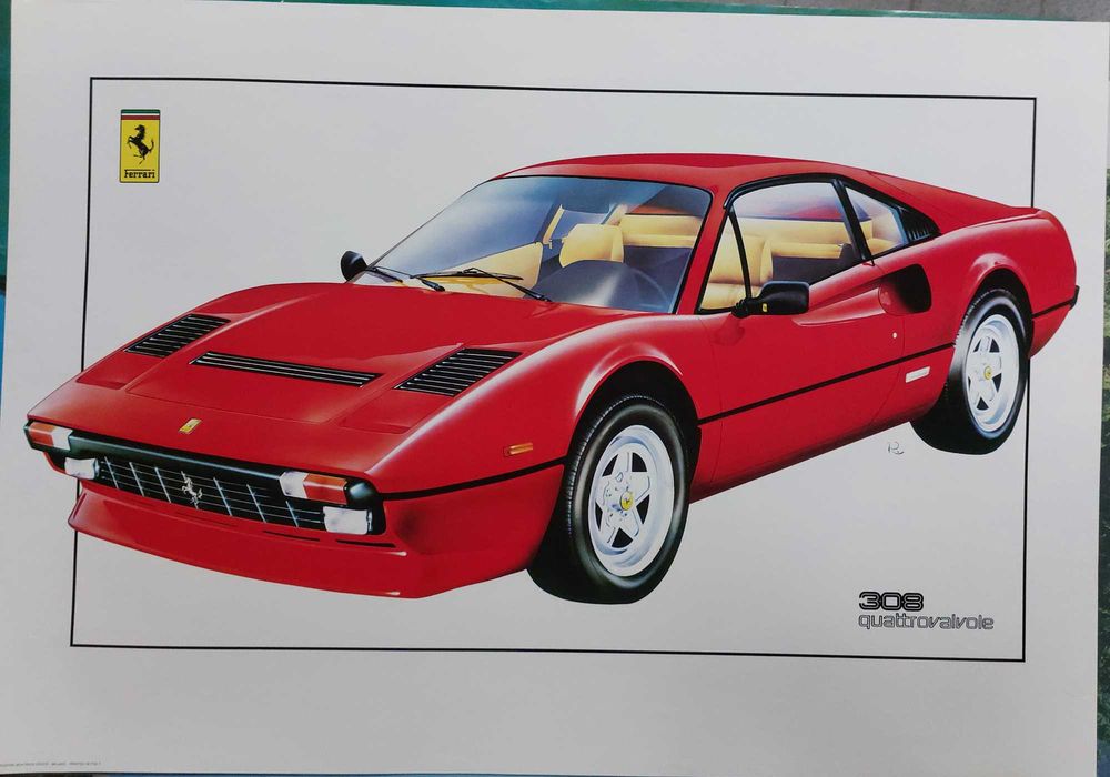 Posters de carros 1mx0.70m 4 unidades