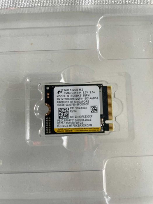 Dysk SSD Micron NVMe Gen 4x4 512 GB