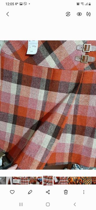 Жіноча тепла спідниця в клітинку Laura Ashley (оригінал)