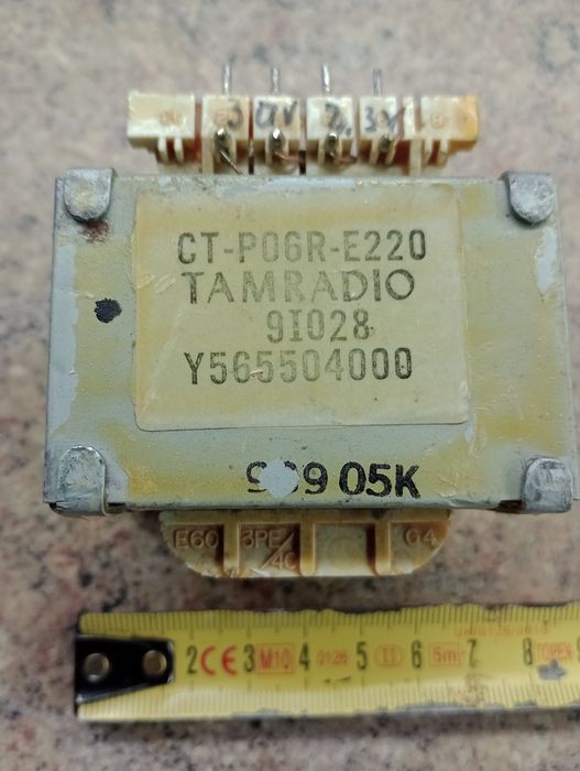Трансформатор 220V*30V*8V CT-P06R-E220 TAMRADIO