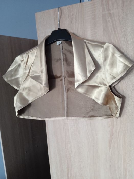 Eleganckie Bolerko w kolorze beżowo złotym.na  rozmiar 36- 38