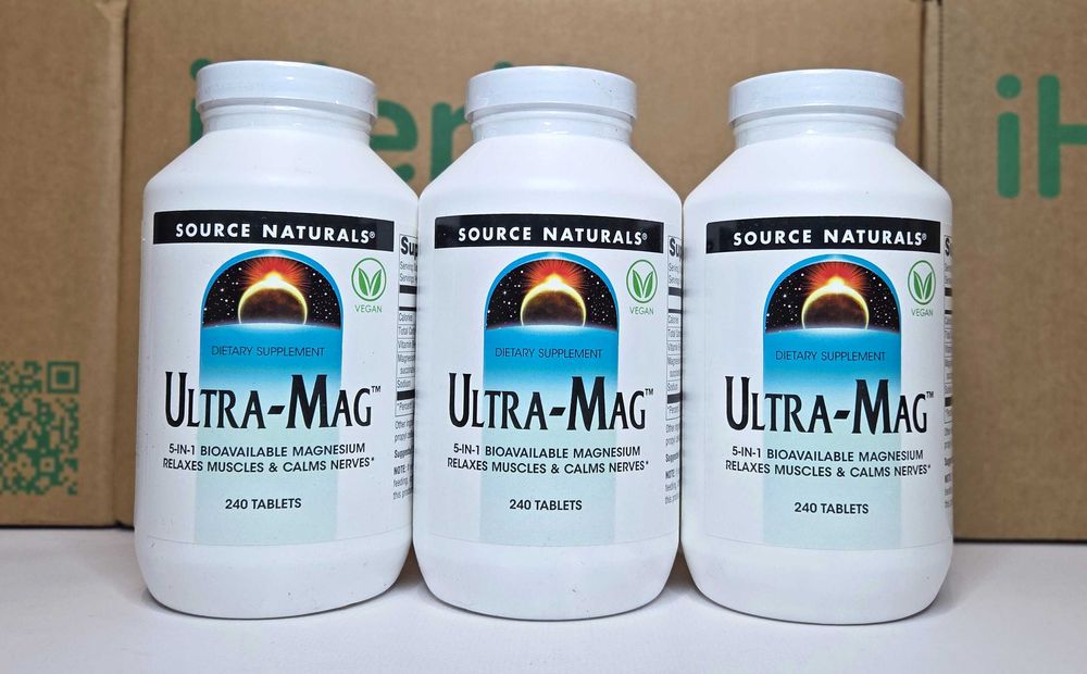 Магній і вітамін B6 Ultra-Mag Source Naturals Ультра маг, магний