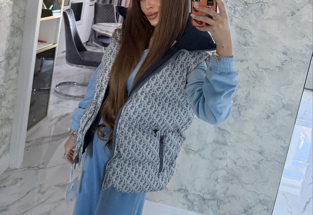 Голубая жилетка люкс бренд