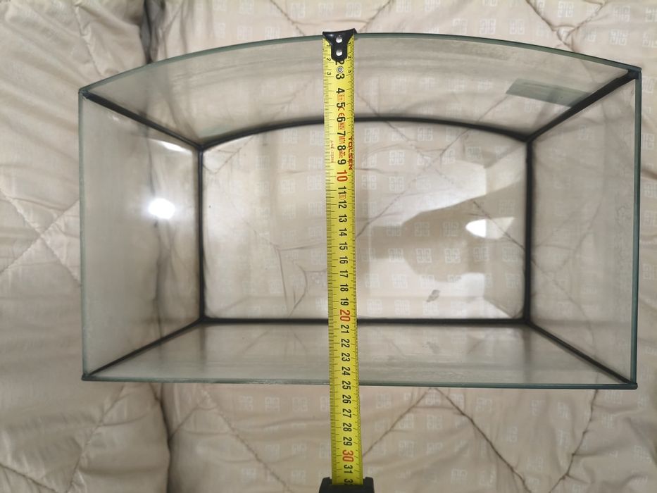 Акваріум Природа 40х25х25см + камінці + Термометр для акваріума Eheim thermometer