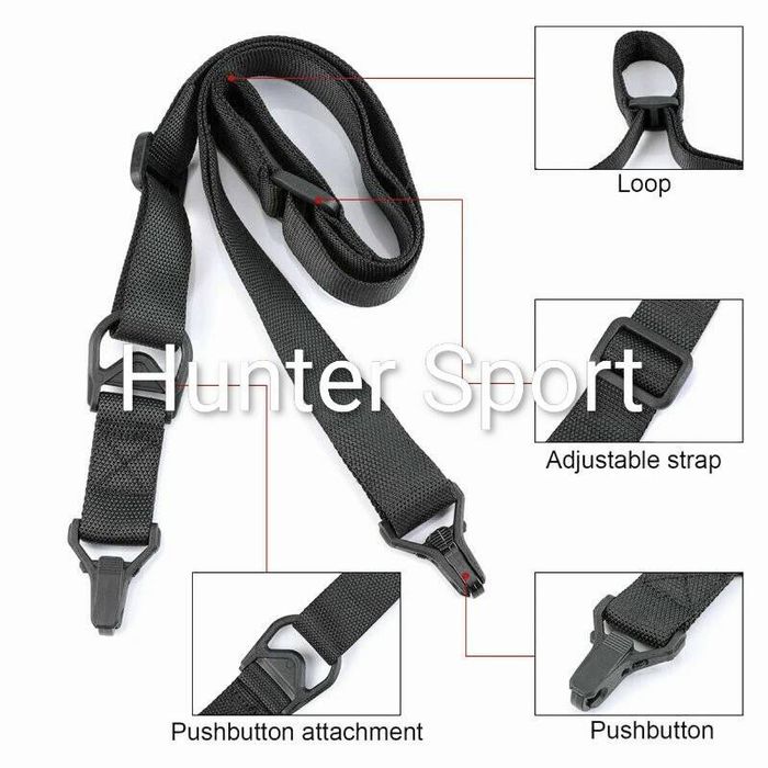 Ремень для оружия одноточечный Magpul MS3 с антабками для зброї AR  АК