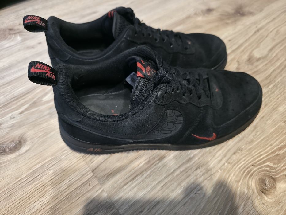 Кросівки - Шкари чоловічі Nike Air Force 1 Low "Multi Swoosh Black Crimson"