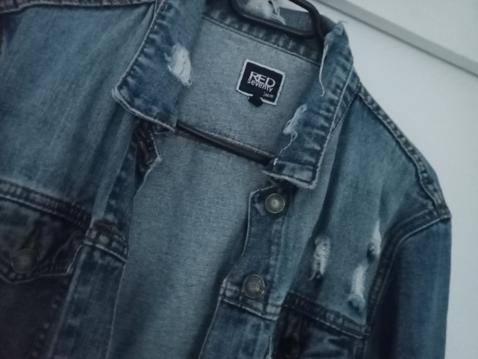 kurtka jeansowa- przedłużana