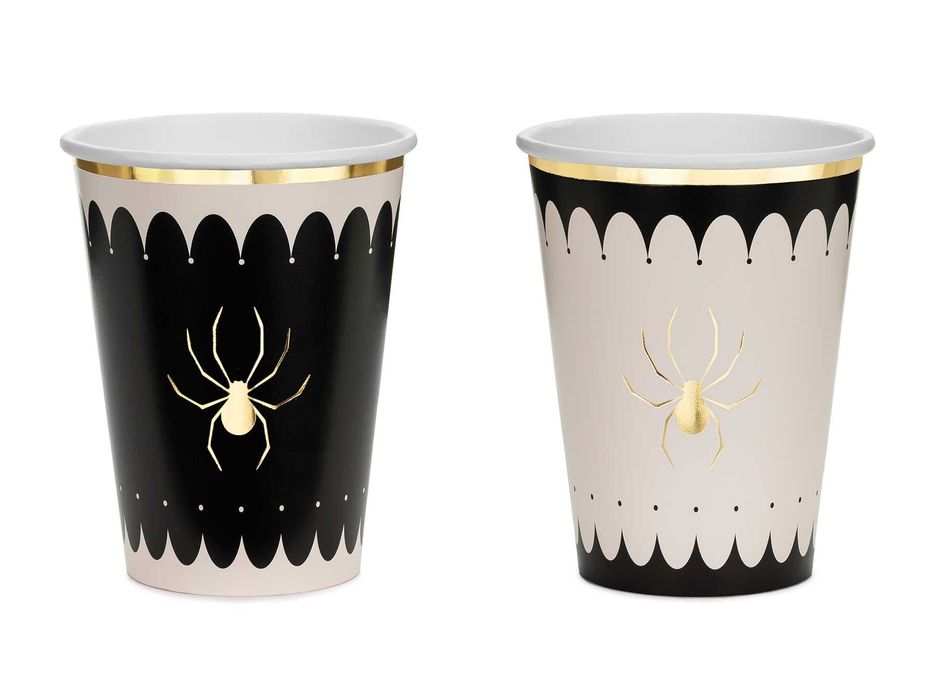 Kubeczki papierowe "PAJĄK" 400ml 1opak./6szt. Halloween