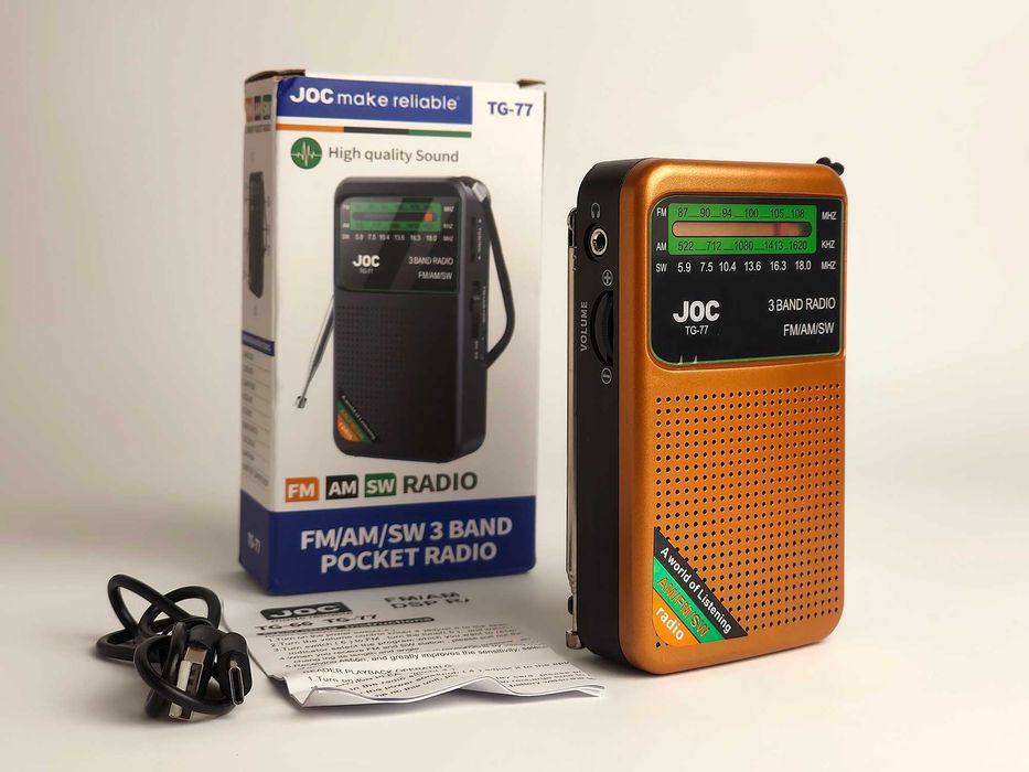 Радіоприймач , поративное радио , зарядка type C FM \AM \ SW